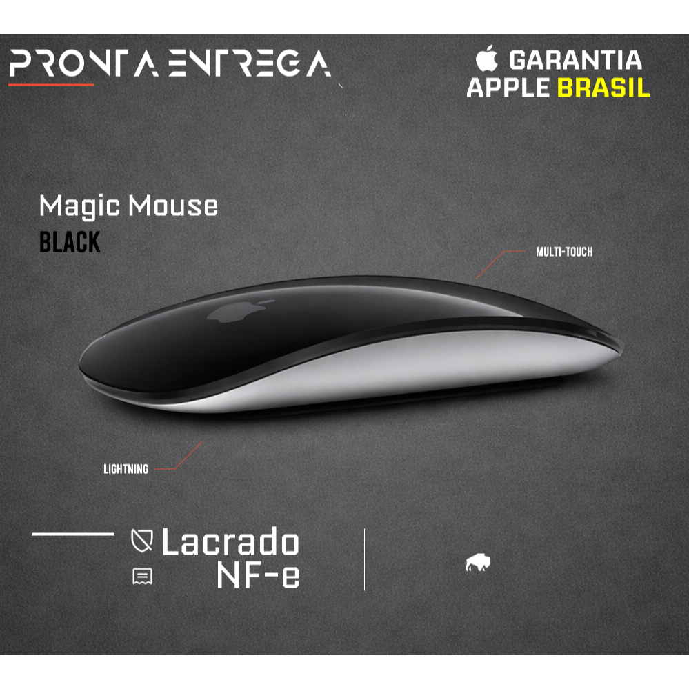 Apple Magic Mouse Black Multi-touch Original Preto