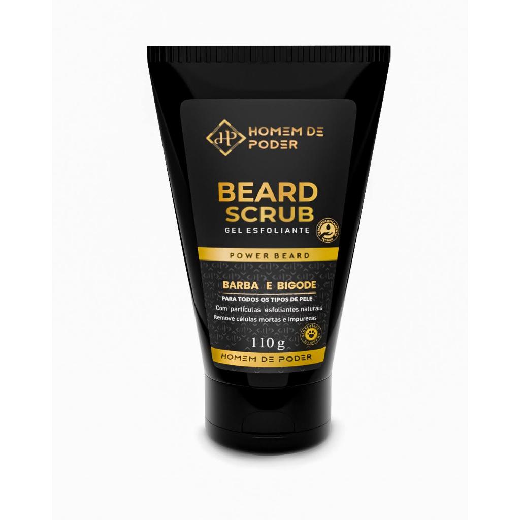 Gel Esfoliante Facial para Barba Homem de Poder Limpeza Profunda