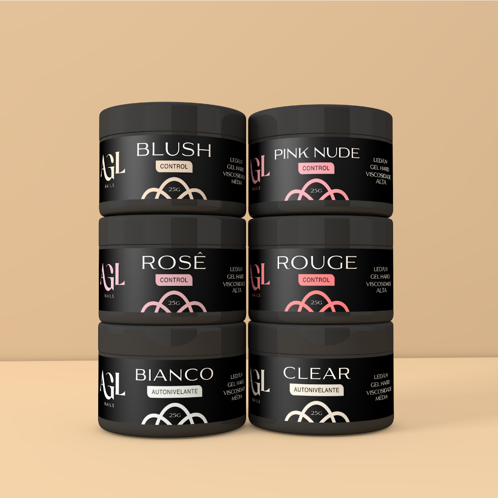 AGL Nails Gel Para Unhas Alongamento Manicure Fibra Hard Acrigel Alongamento de Unhas Fibra de Vidro Molde F1