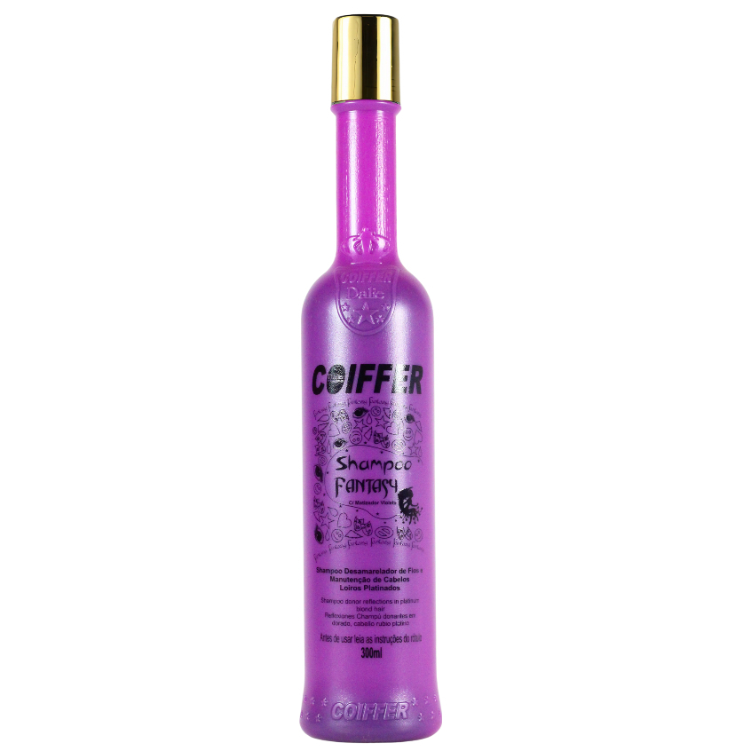 SHAMPOO FANTASY COIFFER 300ML (desamarelador, manutenção de cabelos loiros platinados)