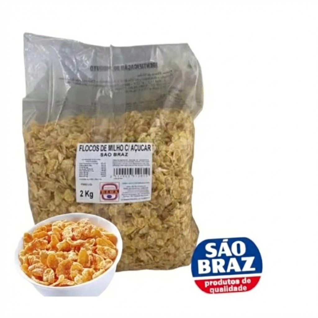 Sucrilho  Açucarado São Braz 2 Kilos - Crocante e Fresco em Oferta na Shopee