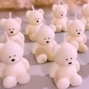 Mini Velas em formato de Ursinho Chá de Bebê, Nascimento, Maternidade. em Oferta na Shopee