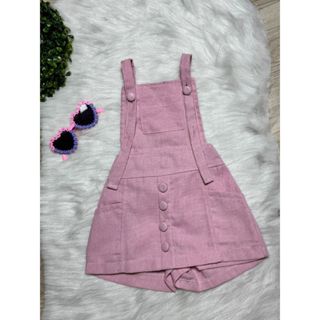 Jardineira Salope Linho Shorts Saia Infantil Meninas Novidade 02 ao 12 em Oferta na Shopee