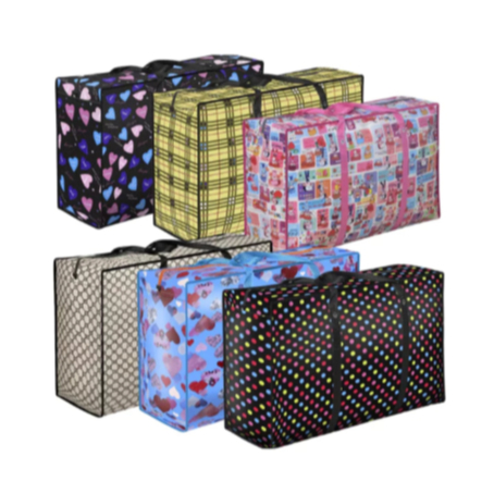 Kit 5 Sacola Paraguai Grande Com Zíper Sacola de Feira Viagem Compras Viagens Sortidas em Oferta na Shopee