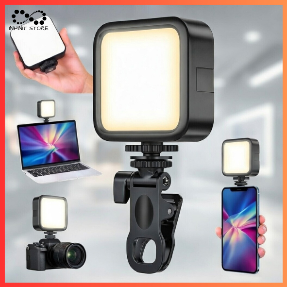 Mini Luz Iluminador De Preenchimento RGB Noturna LED Fotográfica Portátil Para Vídeo, Fotos, Lives