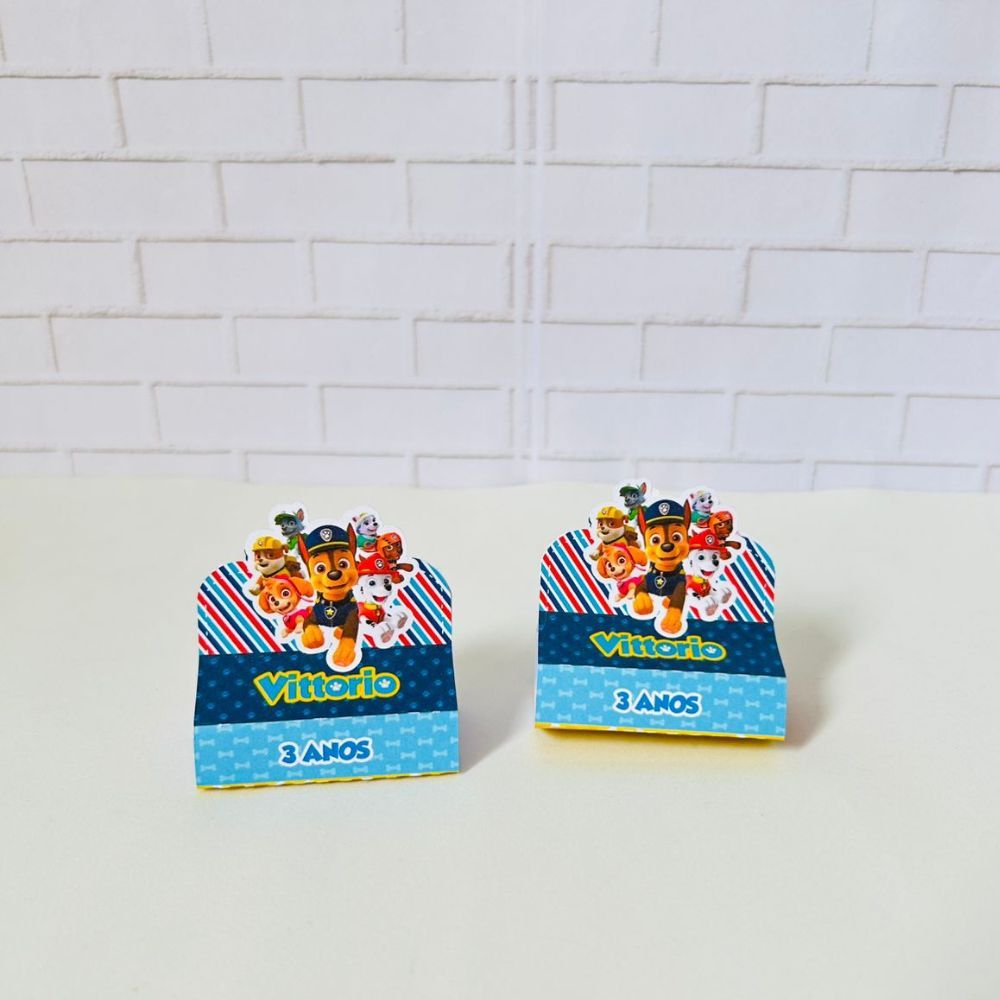 Porta Bis Duplo Patrulha Canina Personalizados /Lembrancinha de Festa /Aniversário