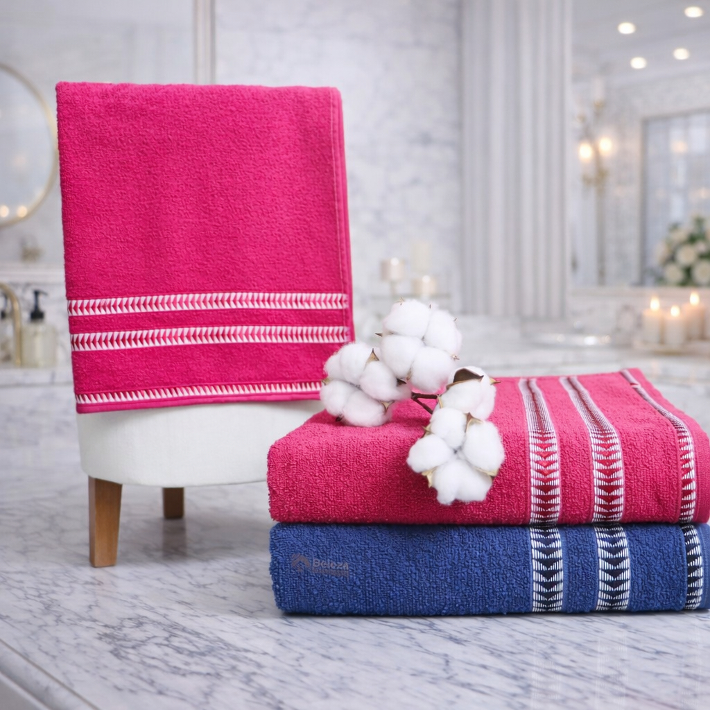 kit 2 Toalhas de Banho Premium Grande 100% algodão alta absorção 70cm x 130cm -Escolha a sua cor..