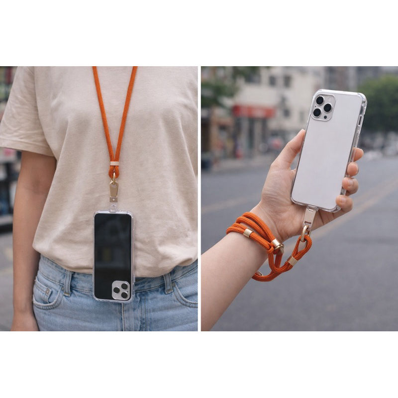 alça Cordão de pescoço para celular - Kit com 2 unidades: 1 pescoço e 1 pulso universal iPhone e Android em Oferta na Shopee