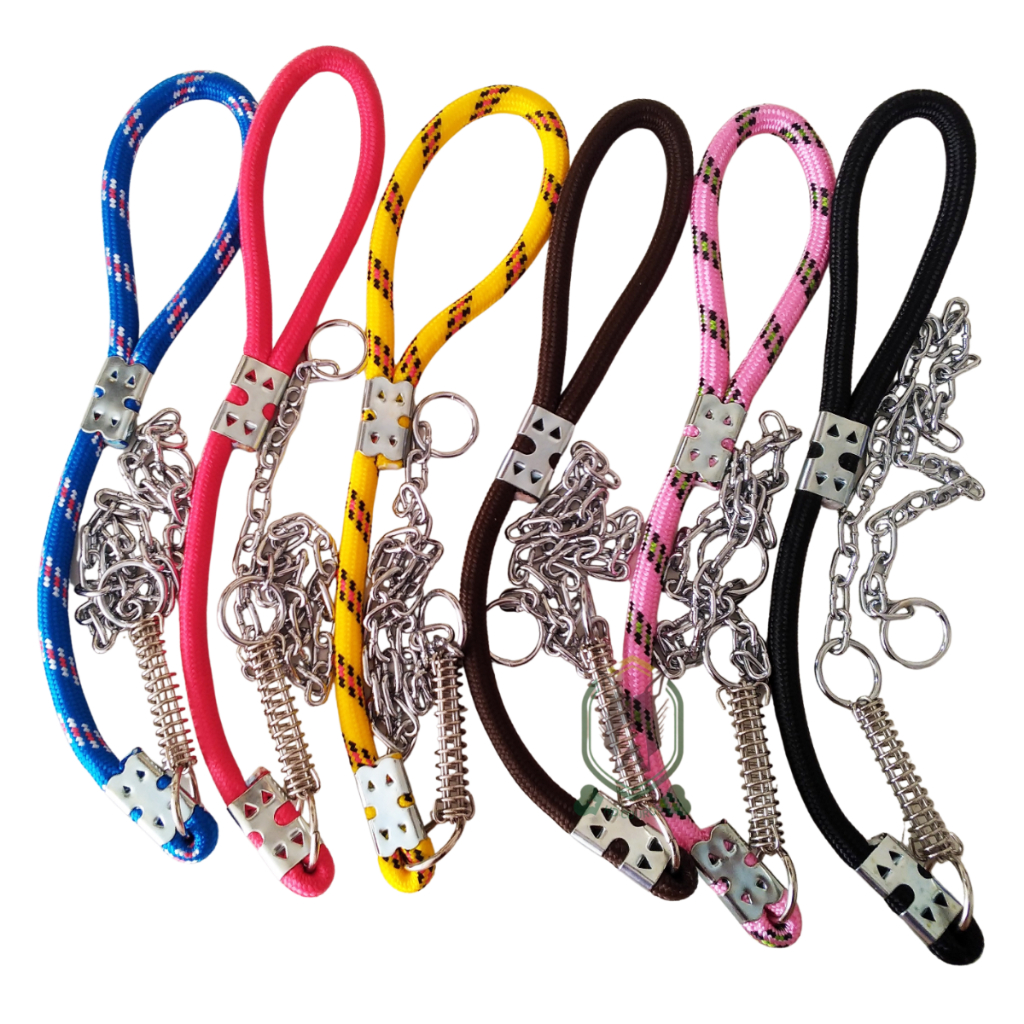 Kit 10 Kit Guias com corrente para cachorro reforçada para raças médio e grande Pitbull American em Oferta na Shopee