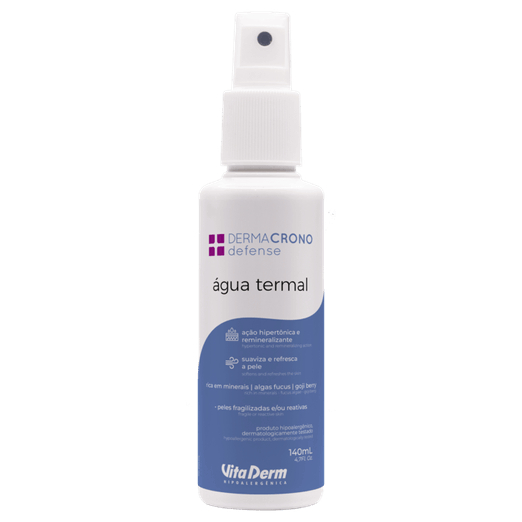 Agua Termal Dermacrono Defense Micelar Agua Termal Maquiagem VitaDerm