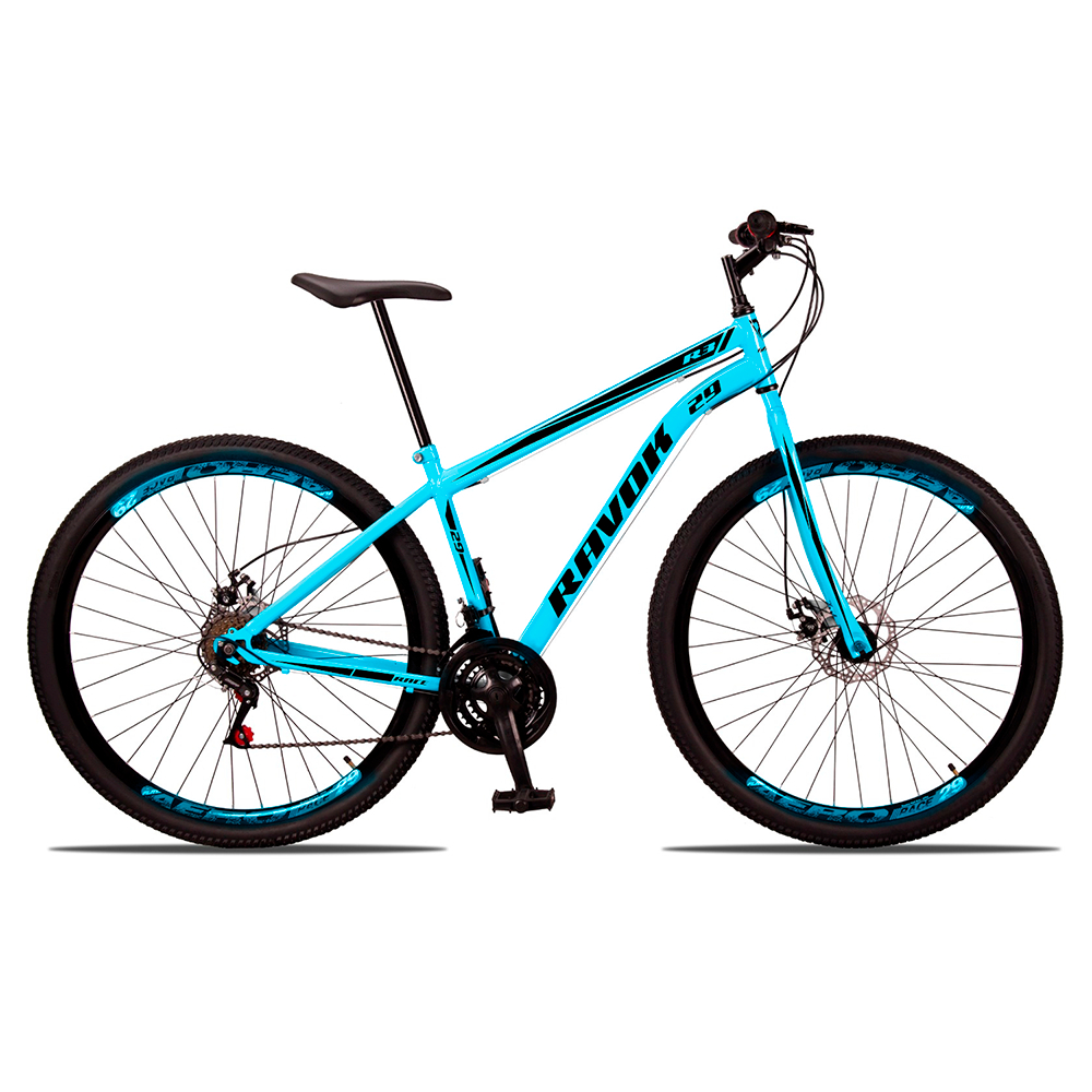 Kit Desmontado Bicicleta Aro 29 Quadro Aço Carbono 21v Freio a Disco Mecânico MTB