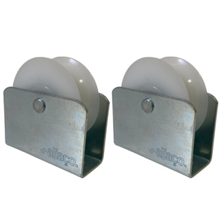 Kit 2 Roldana Aliaço Nylon Para Portao De Correr 2 1/2 Polegadas (6,2 cm) Em U 3/4 (19mm) em Oferta na Shopee