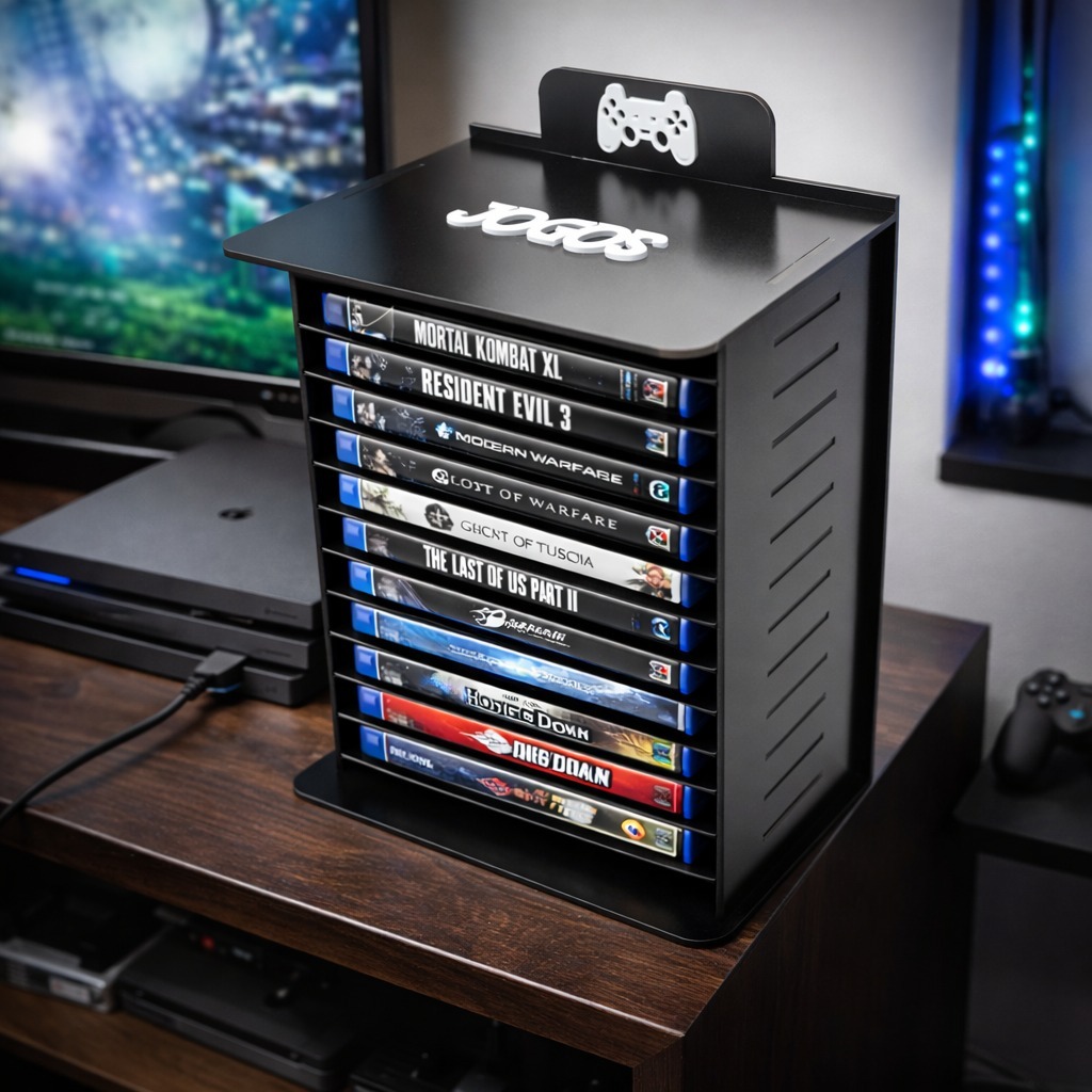 Porta Jogos Case Suporte Para organizar em Oferta na Shopee