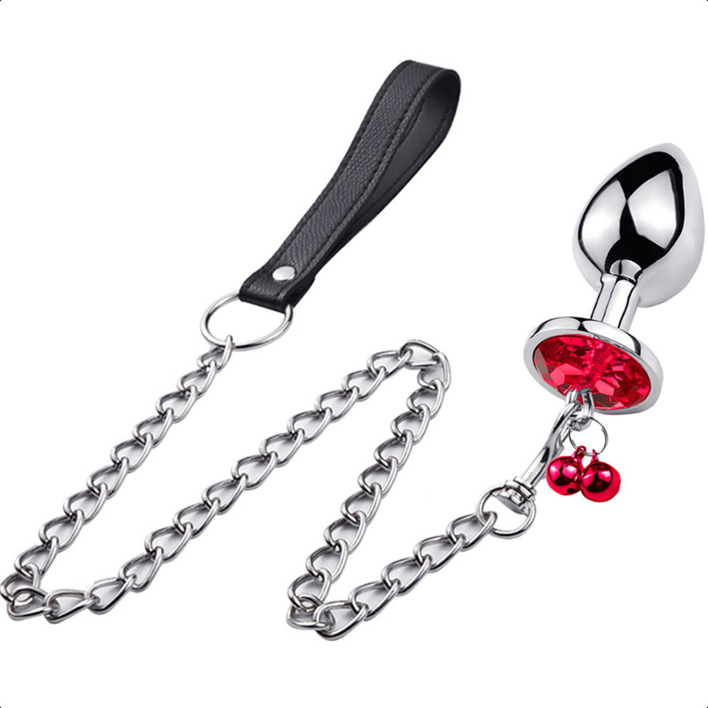 Plug Anal P M G Com Corrente Guia Excita Estimula Dilata Lubrifica Masturbador Sex Fetiche Sado BDSM em Oferta na Shopee