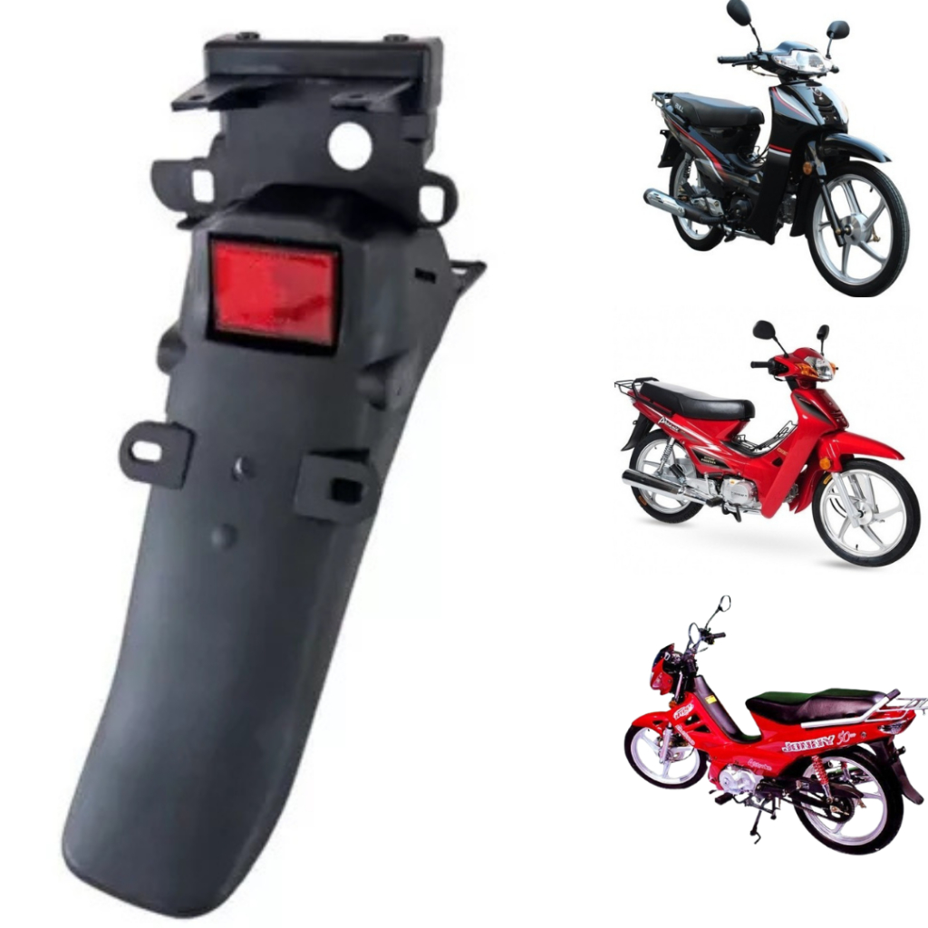 Paralama traseiro suporte de placa lameiro traseiro Shineray Phoenix Gold Bull Krisma Shineray 50 cc
