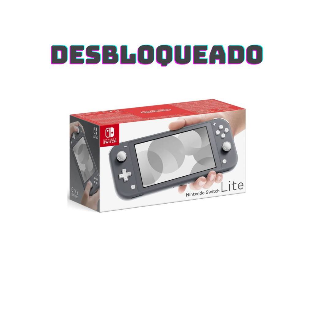 Nintendo Switch Lite Desbloqueado Novo + Cartão de Memoria C/ Jogos -1 Ano de Garantia