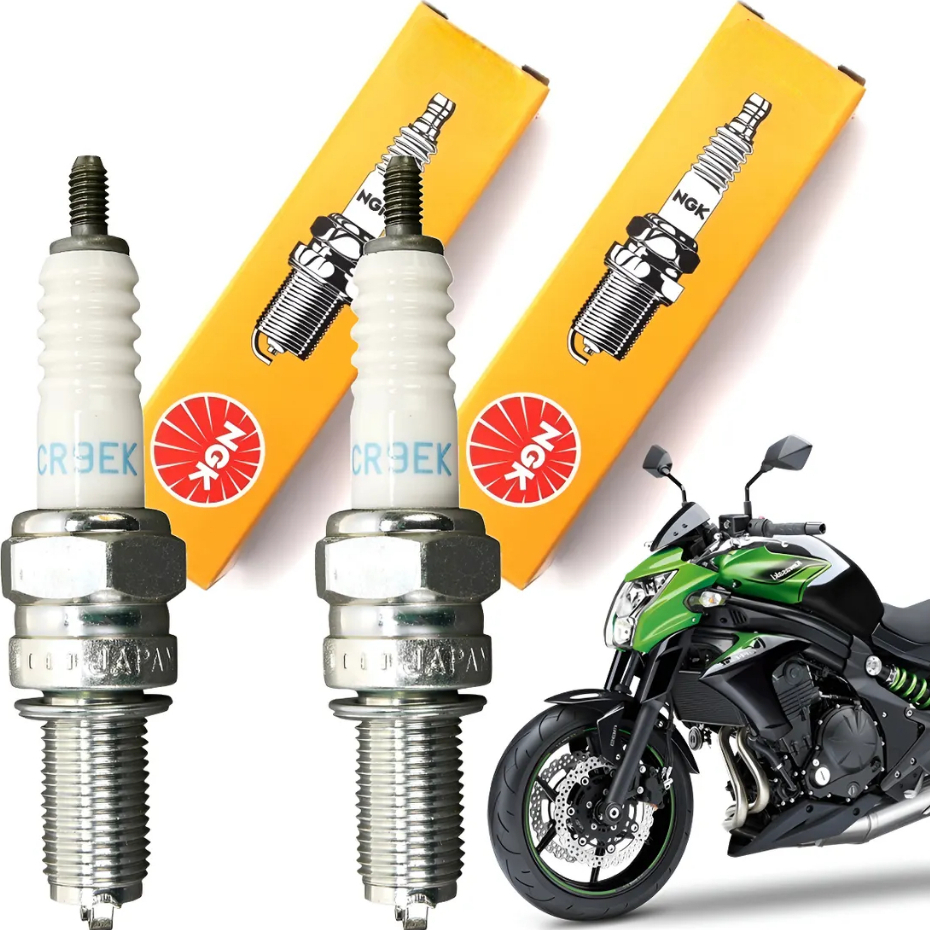Kit 2 Velas Ngk Cr9ek Ignição Vela Kawasaki Er6n Er-6n Er6 N
