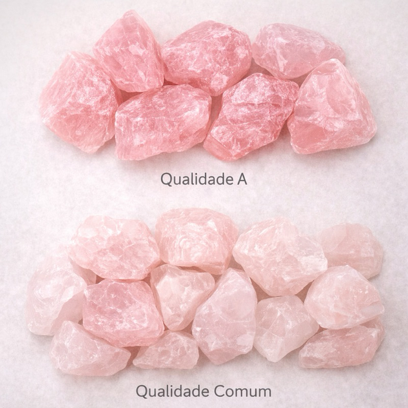 Quartzo Rosa Cristal Bruto Pedra Natural