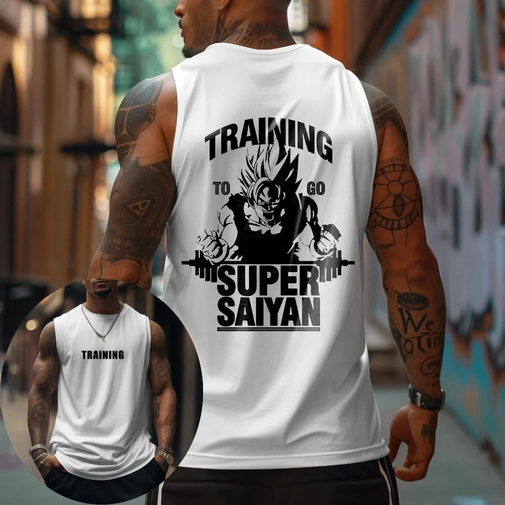 Regata Anime Super Training Aftersoul Unissex Streetwear P ao GG 100% Algodão