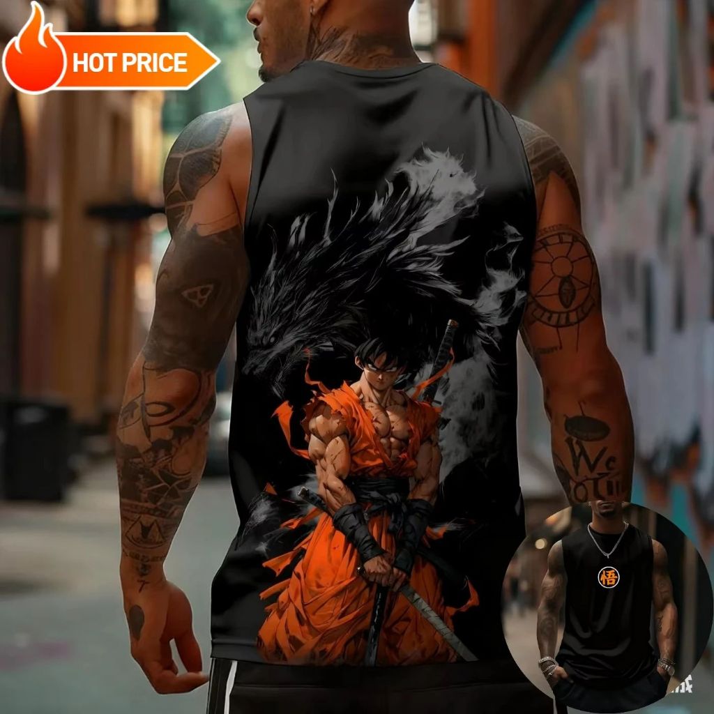 Camiseta Oversized Dragon Gok Lobo Aftersoul Unissex Regular P ao GG 100% Algodão