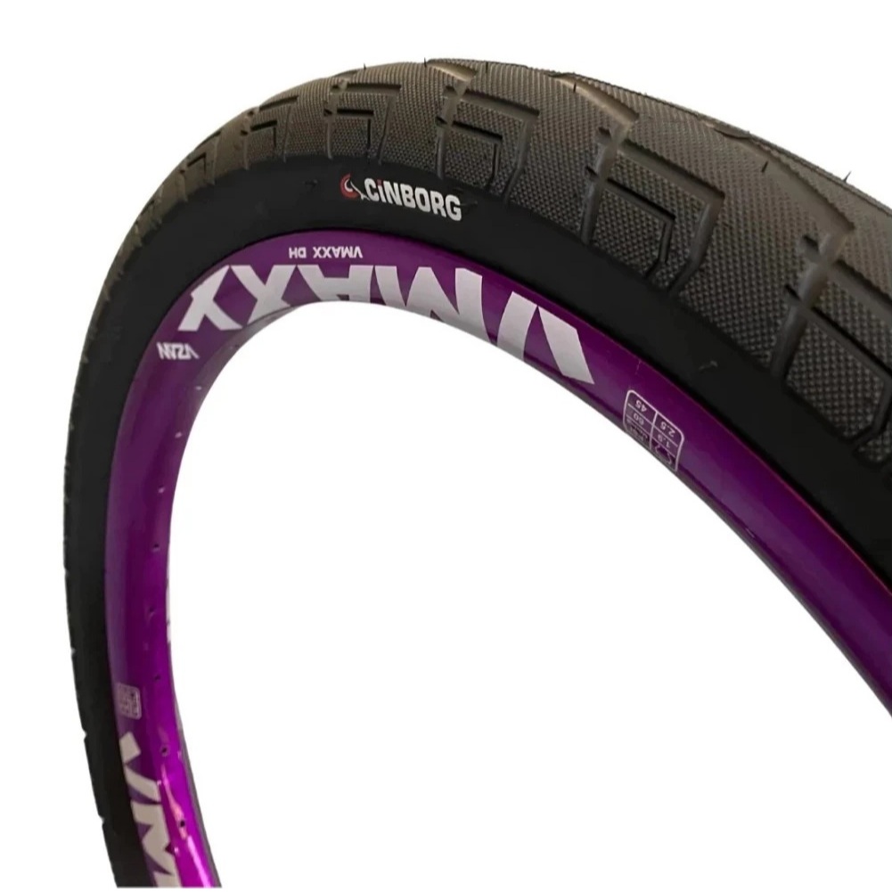 Pneu Bicicleta 24x1.95 (50-507) Aro 24 Irado Tour Cinborg Slick Grosso Stilo Praiero Bike Beach Liso