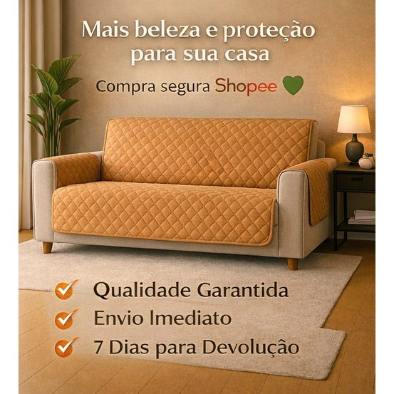 Protetor De Sofá Para Assento De  3 Lugares King , 3 Lugares padrão , 2 Lugares OU 1 Lugar Poltrona