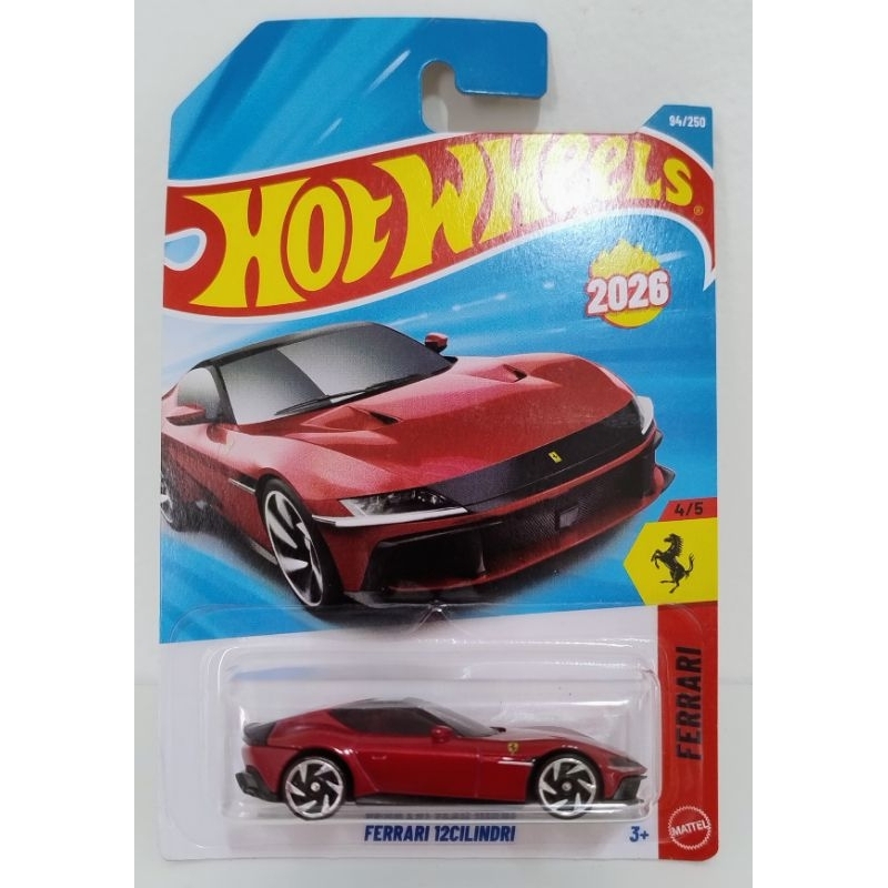 HOT WHEELS 2026 FERRARI 12CILINDRI LINDA FERRARI NOVÍSSIMA LINDA PINTURA COM DECALQUE DA FERRARI  1:64
