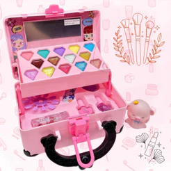 Kit Maleta Maquiagem Infantil Lançamento Fashion Completa
