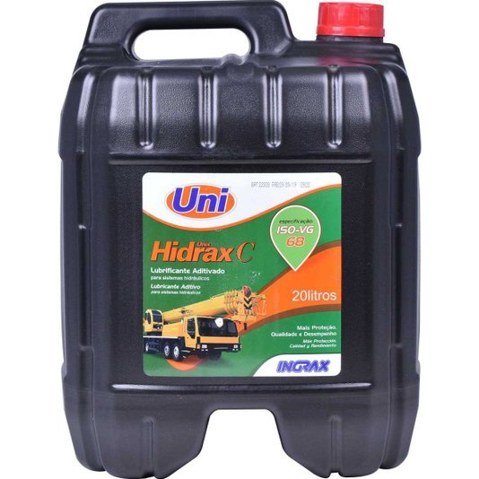 UNI Óleo Ingrax Hidráulico Unix Hidrax C Iso 68 - Balde 20L