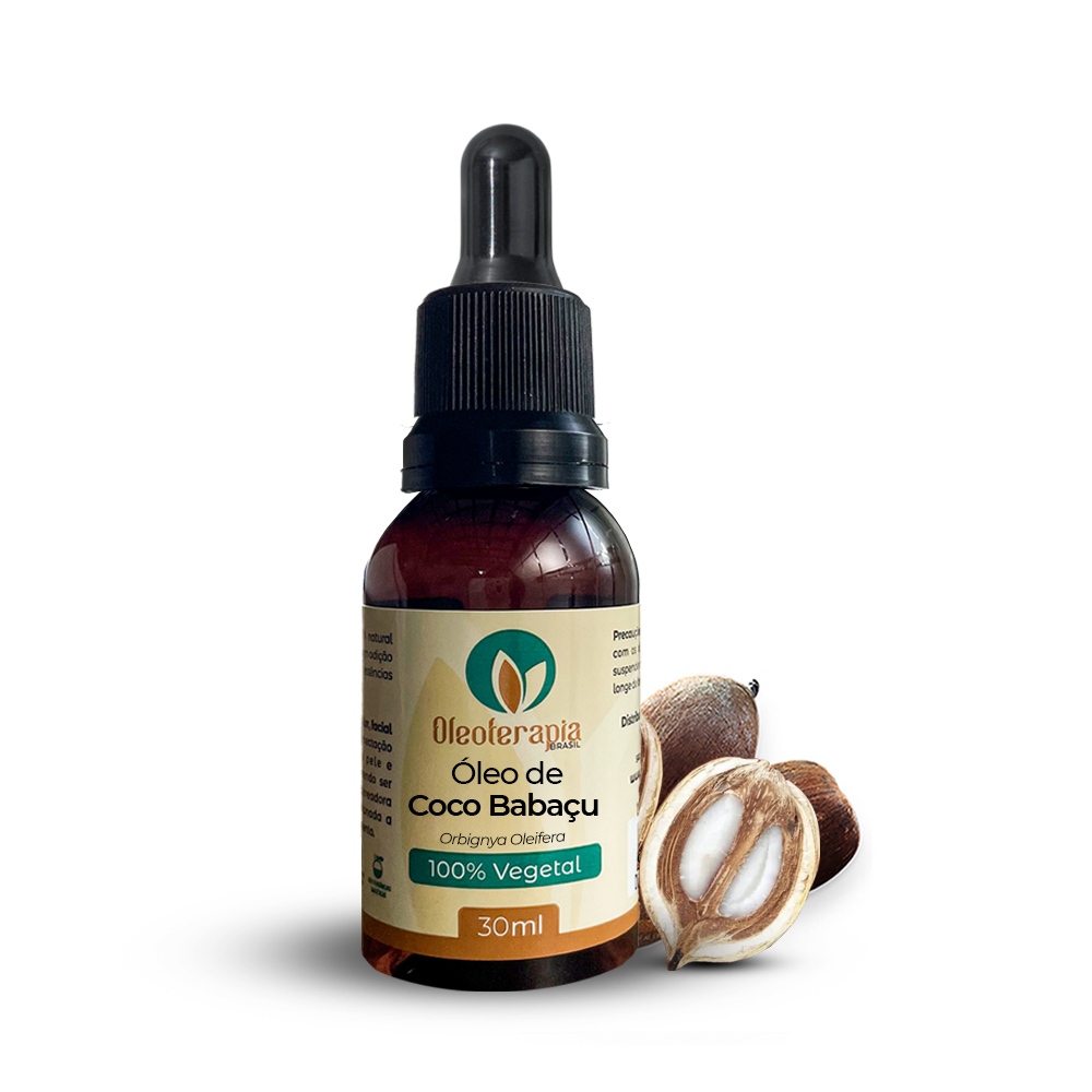 Óleo De Coco Babaçu 100% Puro Vegetal Cacheados Pele Sensível Acne Umectação Capilar Corporal