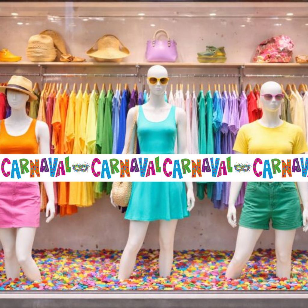 Faixa Adesivo Decorativo Vitrine Carnaval Liquidação 1m