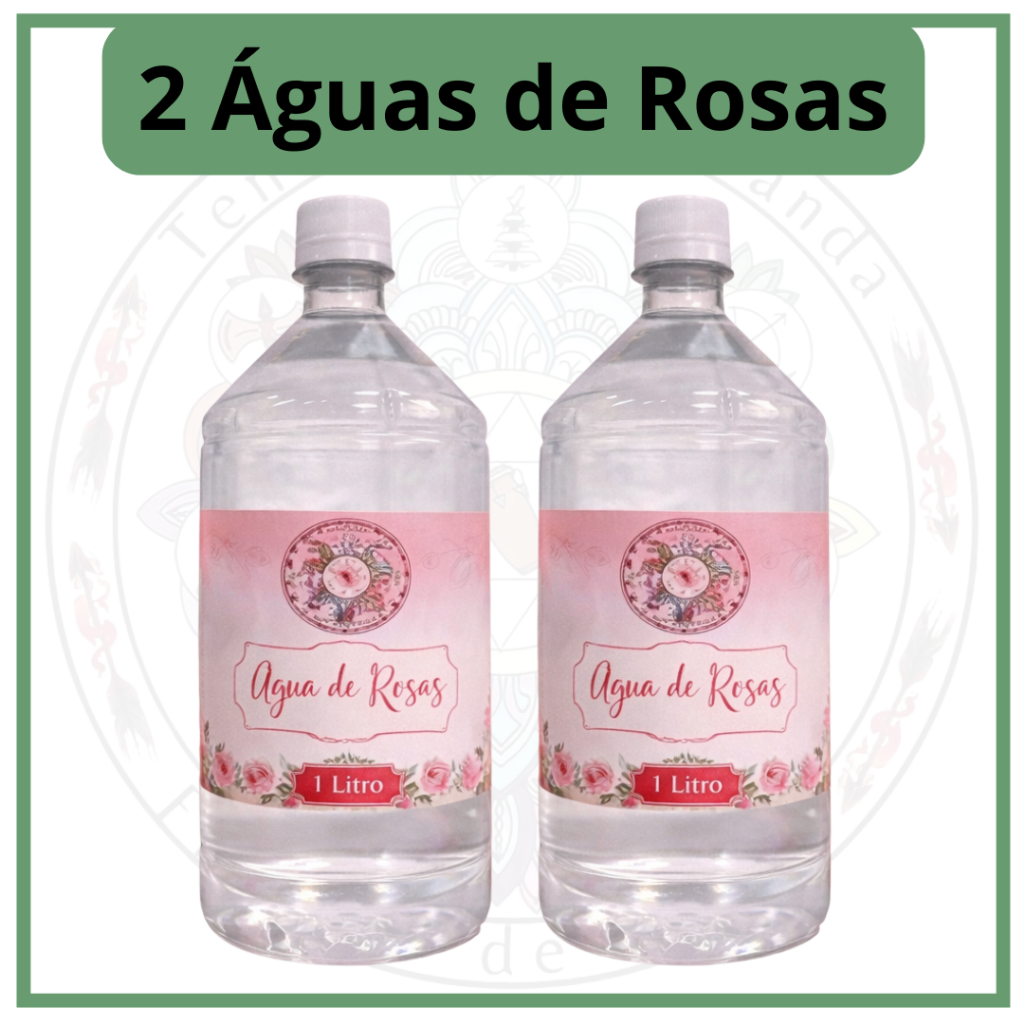 Kit Água de Rosas 1 Litro 2 Unidades em Oferta na Shopee