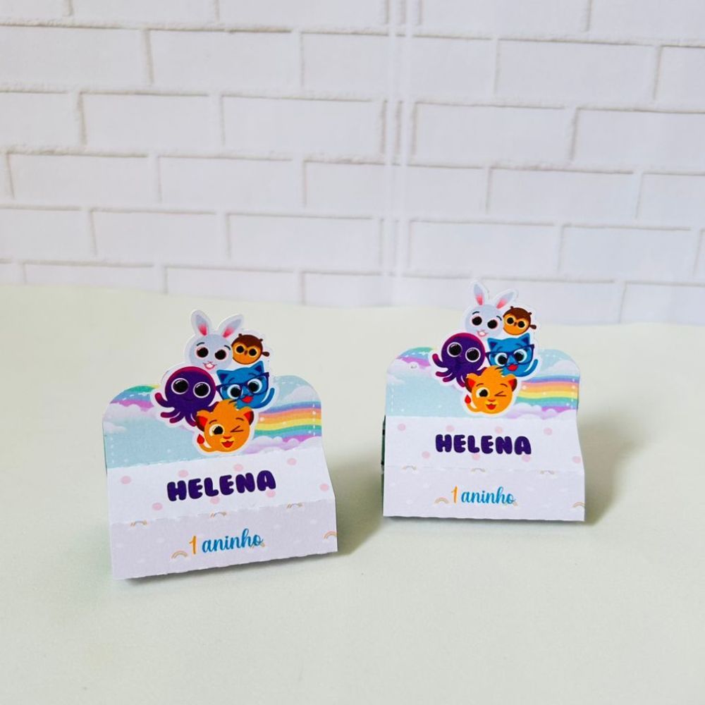 Porta Bis Duplo Bolofofos menina Personalizados /Lembrancinha de Festa /Aniversário