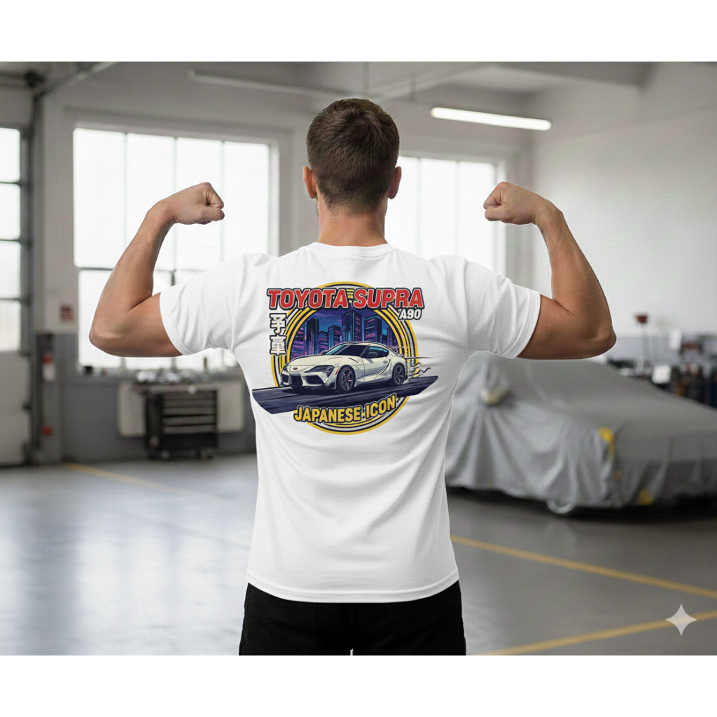 CAMISETA TOYOTA SUPRA 100% ALGODÃO UNISSEX E SUPER CONFORTÁVEL