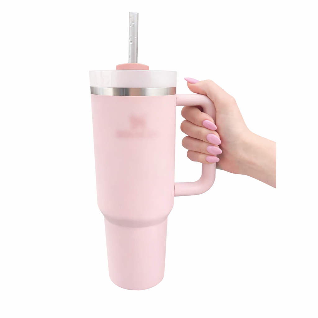 Garrafa Térmica 1200ml Com Alça E Canudo Copo Térmico Grande Inox Parede Dupla À Vácuo Academia