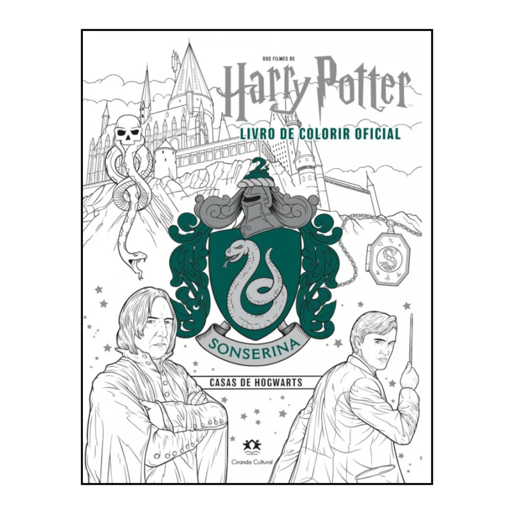 Livro Harry Potter Casas de Hogwarts - Sonserina