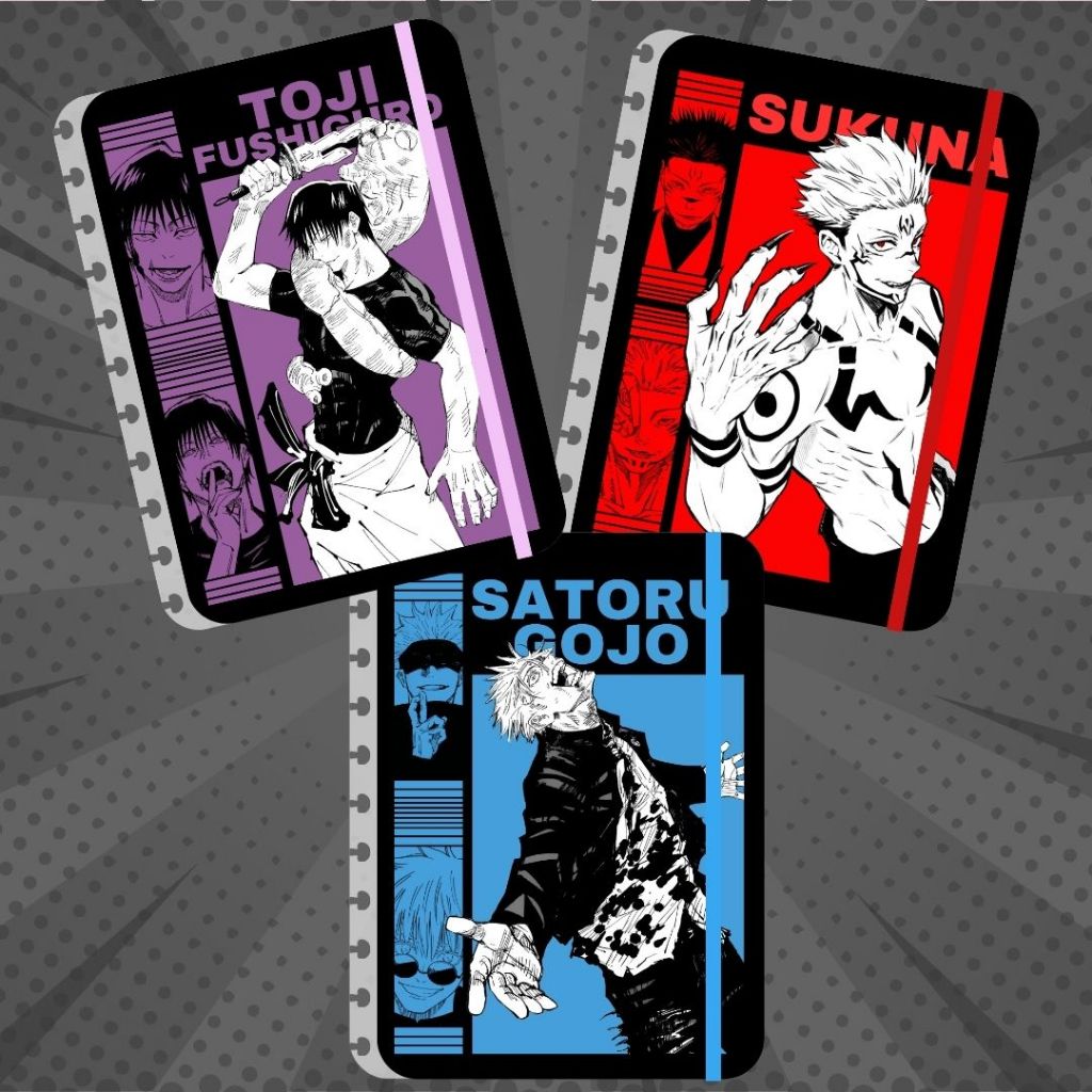 Caderno de discos Jujutsu Kaisen - LAETI - Gojo, Sukuna, Fushiguro em Oferta na Shopee