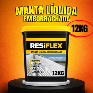 Impermeabilizante Manta Líquida Emborrachada Resiflex Alta Durabilidade Proteção e Elasticidade em Oferta na Shopee
