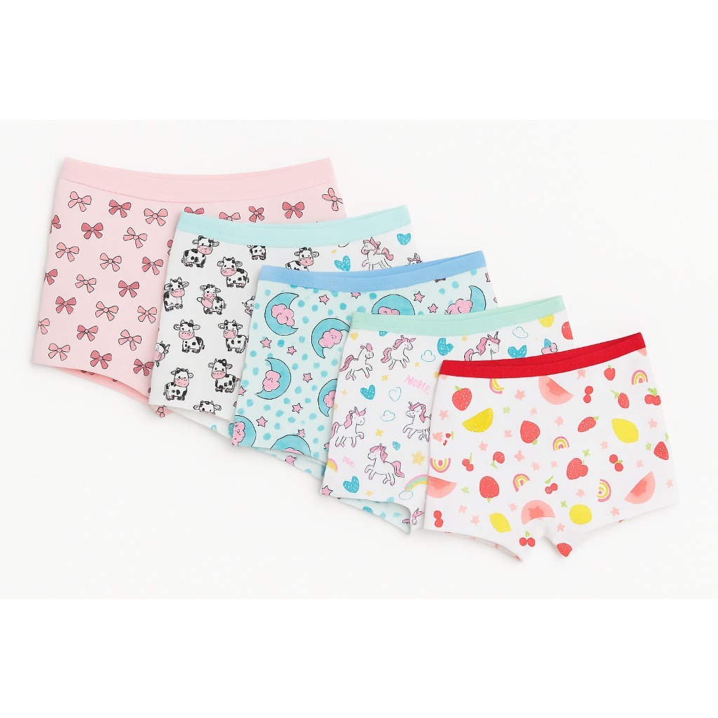 Kit 6 Unidades Calcinhas Boxer Infantil Feminina em Oferta na Shopee