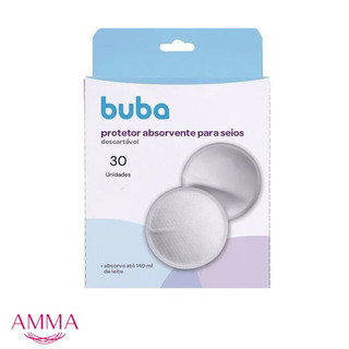 Protetor Absorvente Para Seios 30 Unidades BUBA Maternidade Amamentação Não marca Proteção