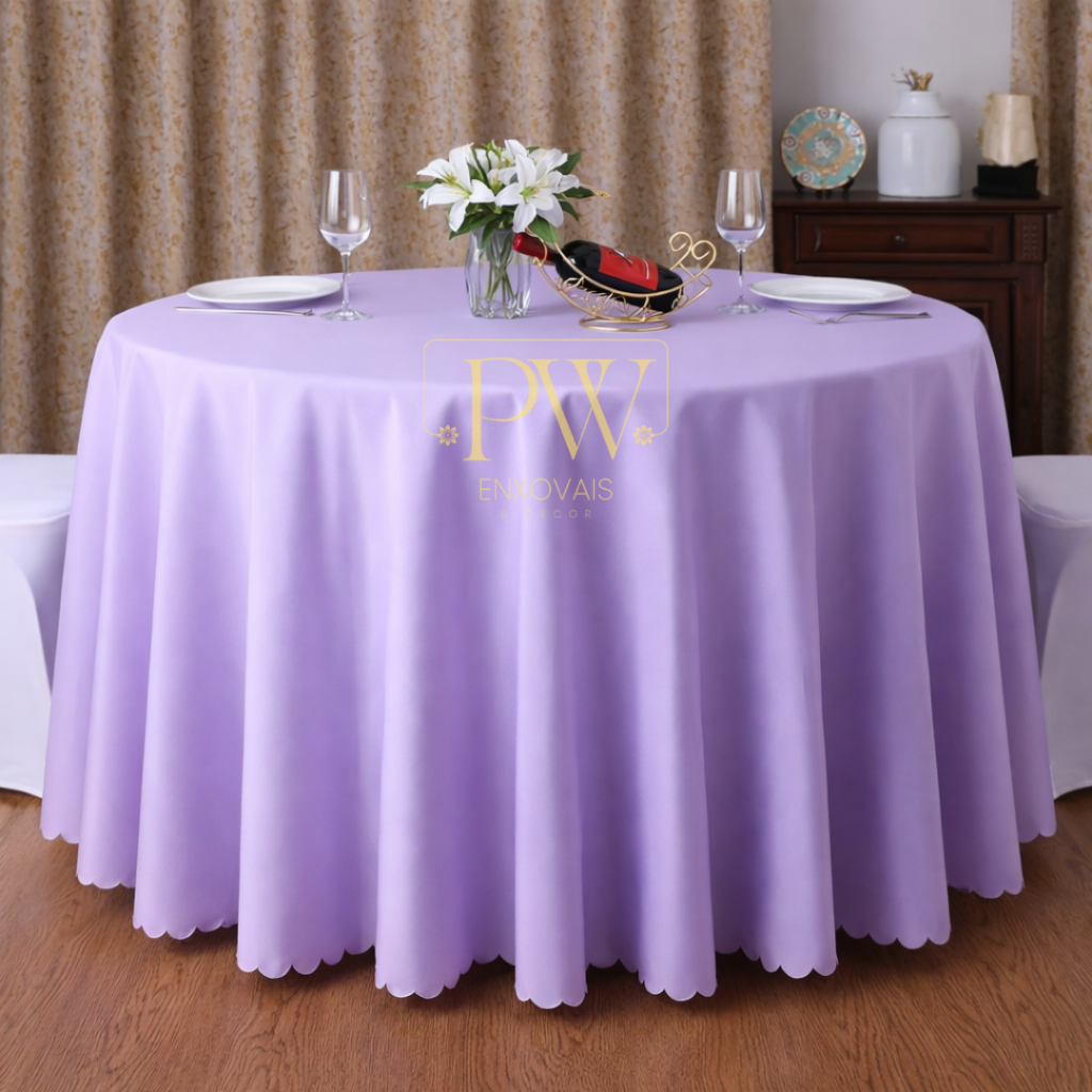 Kit 10 Toalha De Mesa Redonda 1,40 Diâmetro Oxford Decoração Sala Cozinha Festa Buffet