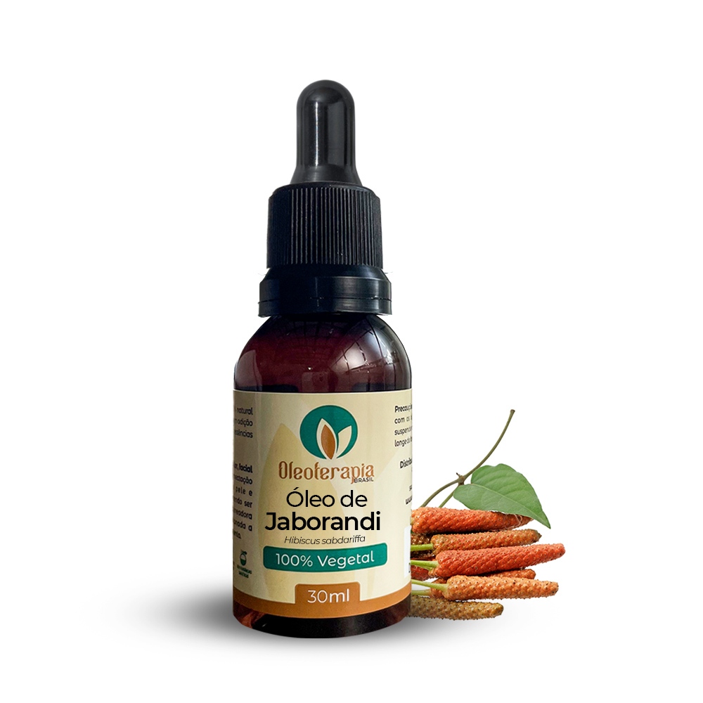 Óleo De Jaborandi 100% Natural Fortalecimento Capilar Controle Oleosidade Pele Cabelo