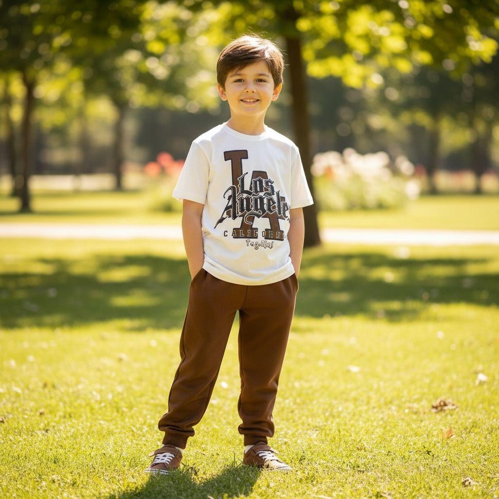 roupa Infantil Masculina Estampada Kit Completo Super Confortável