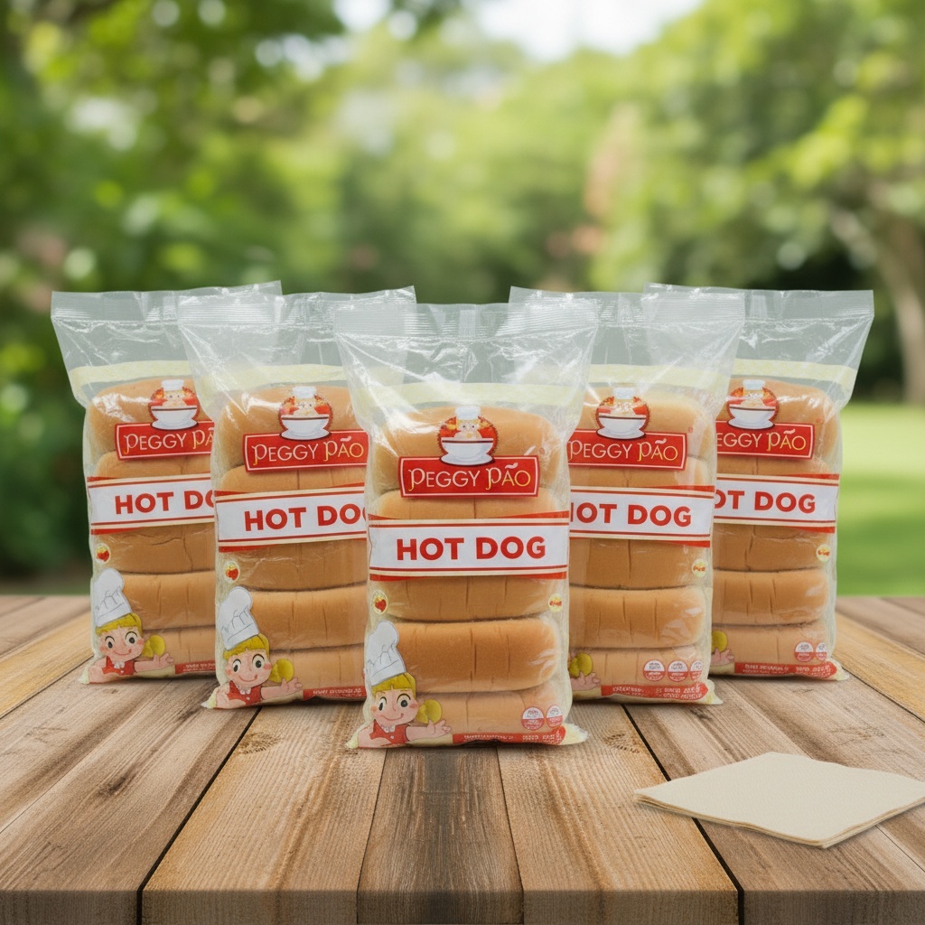Pão para Lanche Hot-Dog Super Cachorro Quente Macio Pacote com 10un 500g