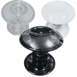 Puxador Redondo Porta De Vidro completo macho e femea em Oferta na Shopee