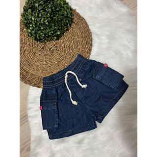 Shorts Cargo Jeans Molinho Meninas 02 a 06 em Oferta na Shopee