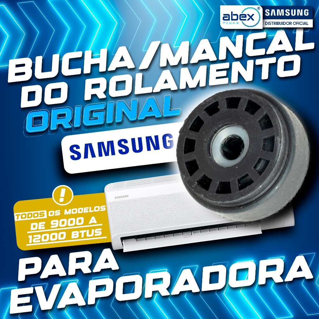 Rolamento Bucha Eixo Turbina Ar Condicionado Samsung DB94-00455B AS12ESB AS12UBA AS09UWB Original