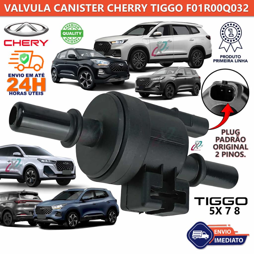 Válvula Canister Chery Tiggo 5X 7 8 Arrizo 5 6 Pro 1.5 1.6 TGDI F01R00Q032 Novo Premium c/ NFe