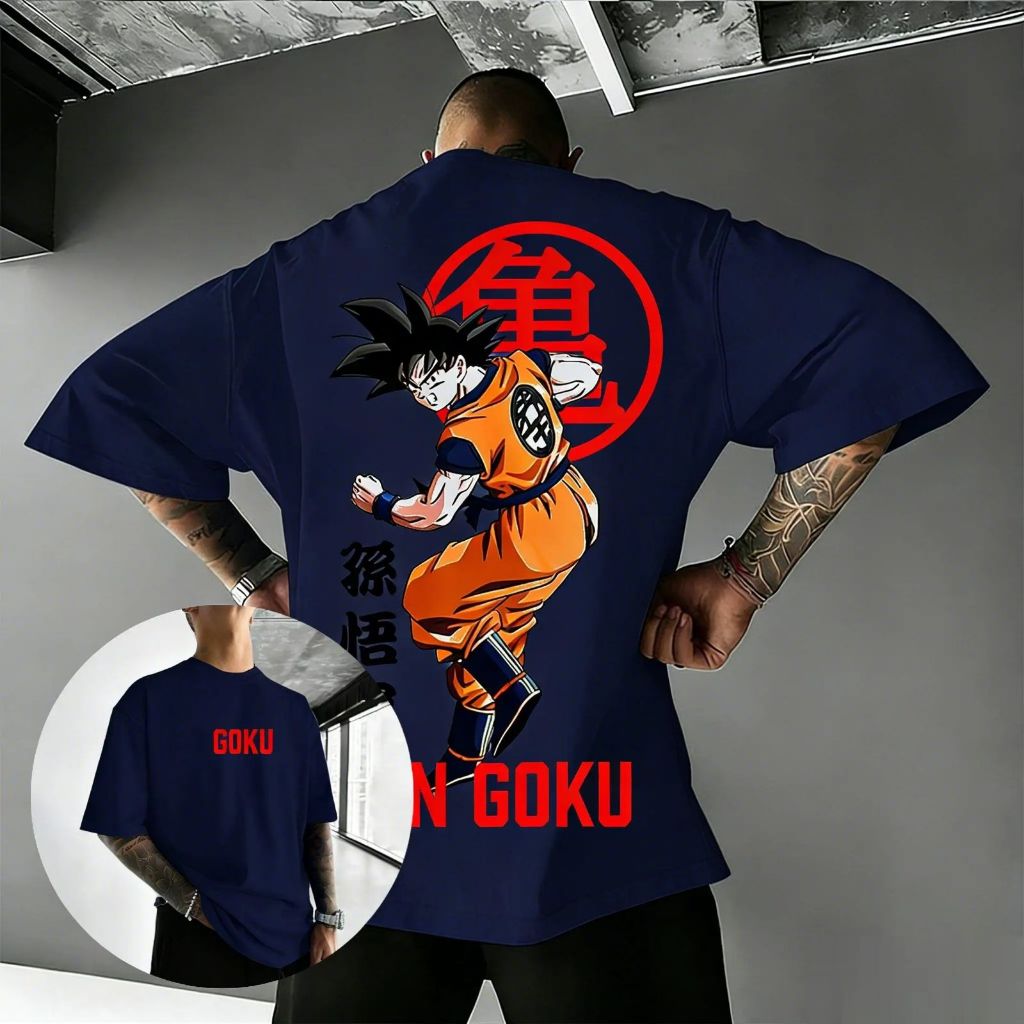 Camiseta Oversized Gok Dragon BZ Aftersoul Unissex Plus Size P ao G5 100% Algodão