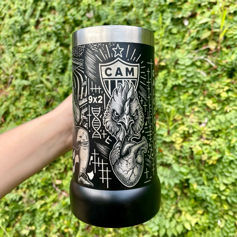 Caneca de Chopp GALO Exclusiva 710ml 360o em Aço Inox Térmica – Gravação a Laser